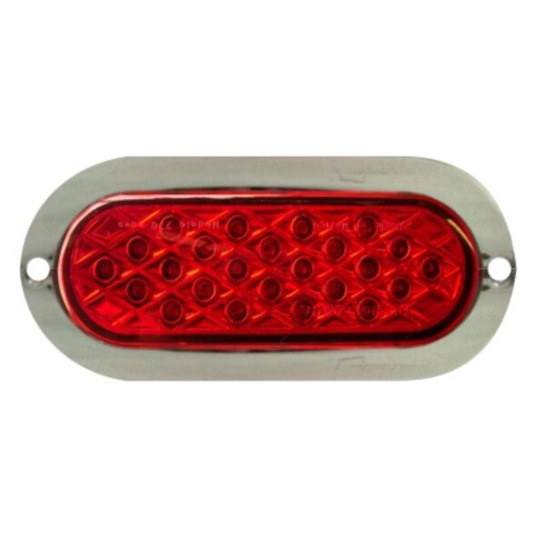 Plafon ovalado led rojo